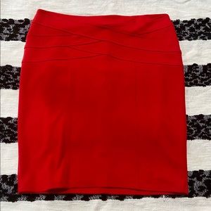 High Waist Red Skirt ♥️